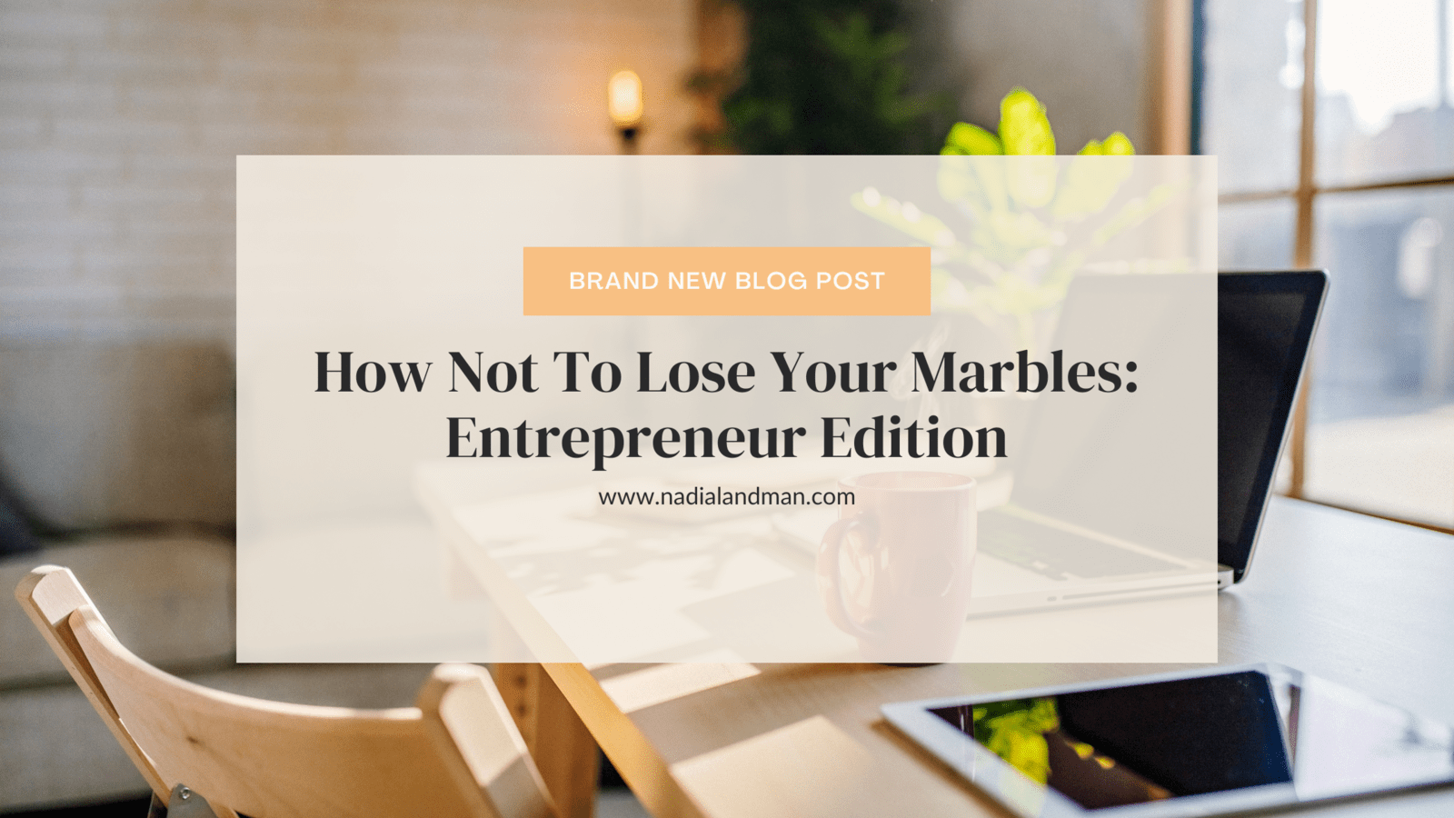 How Not To Lose Your Marbles: Entrepreneur Edition