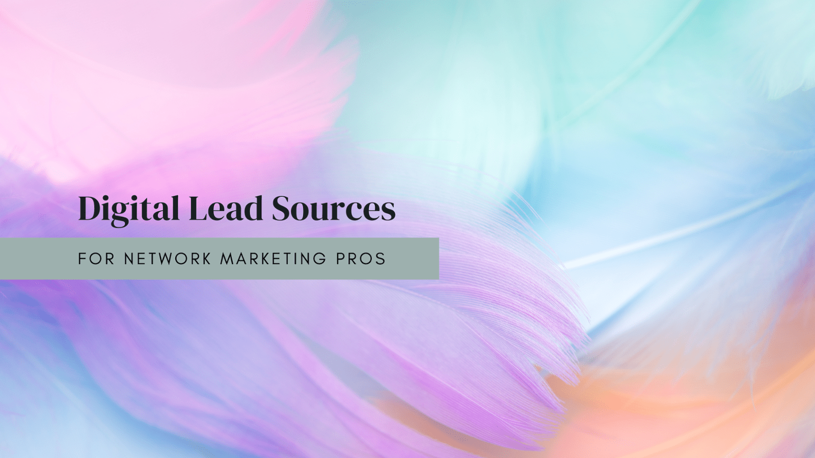 Digital Lead Sources for Network Marketers